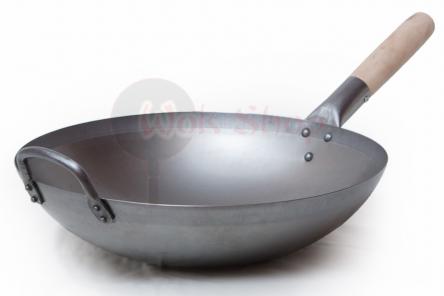 Tradycyjny chiński WOK 14 cali z dostosowanym dnem