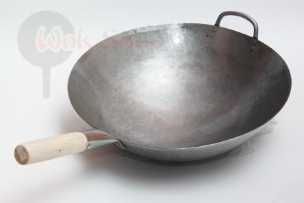 Wok ręcznie wykonany 16 cali (40 cm! ręcznie kuty wok)