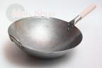 Wok ręcznie wykonany 16 cali (40 cm! ręcznie kuty wok)