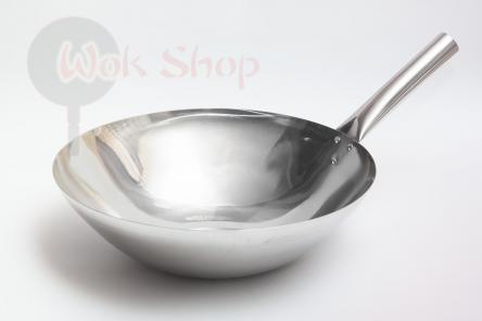 Wok ze stali nierdzewnej 35 cm