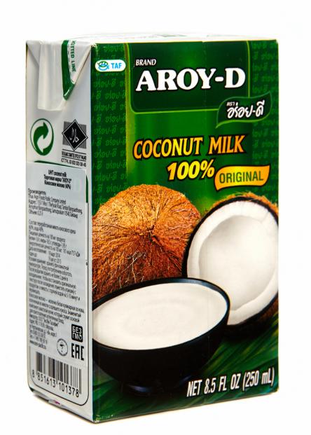 Mleko kokosowe AROY-D, 60%, 0,25 l, Tetra Pak.