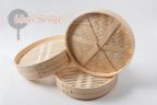 Bambusowy parownik 2-poziomowy 30 cm (duży) (koszyk na parze)