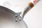Londyński Wok 33 cm z okrągłym dnem i jednym uchwytem (London Wok)