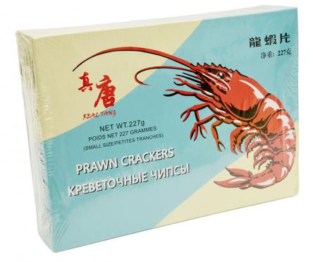 Chipsy krewetkowe REAL TANG, białe, 227 gr.