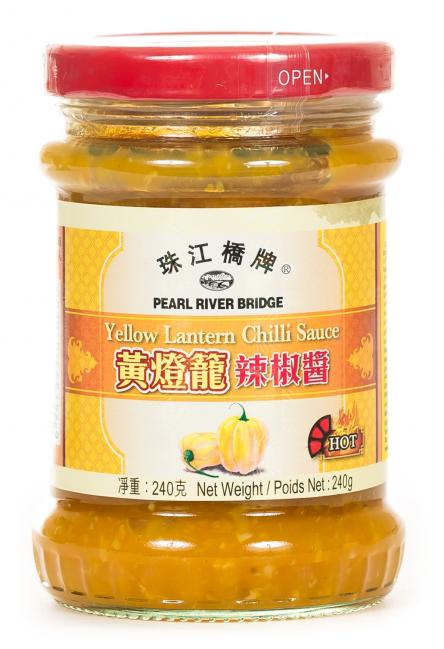 Sos z hainan chili pepper lantern (żółta latarnia). Uważaj, najbardziej ostry sos w Chinach!