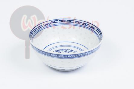 Miska średnia (talerz na zupę lub ryż) niebieska 15 cm