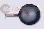 Wstępnie przygotowany wok 33 cm z jednym drewnianym uchwytem (preseasoned carbon steel wok)