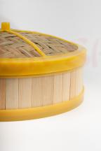 Bambusowy parowar 26 cm wzmocniony plastikiem