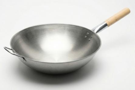 Chiński wok 36 cm z walcowanym brzegiem (Rolled Edge Wok)