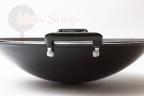 Żeliwny wok 34 cm z okrągłym dnem
